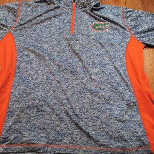 Russell Men's XL Florida Gator 1/4 Zip Long Sleeve Pull Over